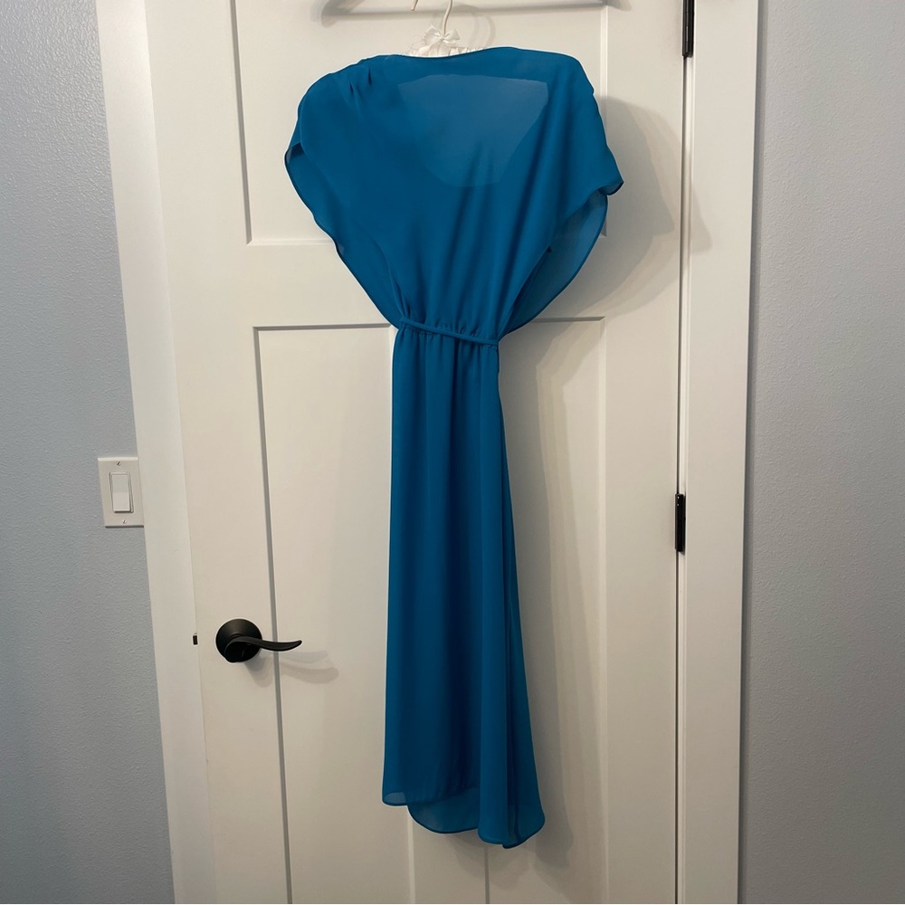 Vintage Elegant Blue Women's Dress